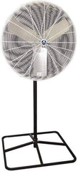 Schaefer Ventilation Equipment - 30" Blade, 1/2 hp, 7,000 & 9,420 CFM, Industrial Circulation Fan - Pedestal, 2 Speed - All Tool & Supply