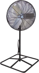 Schaefer Ventilation Equipment - 24" Blade, 1/4 hp, 3,800 & 5,280 CFM, Industrial Circulation Fan - Pedestal, 2 Speed - All Tool & Supply