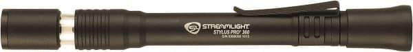 Streamlight - White LED Bulb, 65 Lumens, Mini Flashlight - Black Aluminum Body, 2 AAA Alkaline Batteries Included - All Tool & Supply