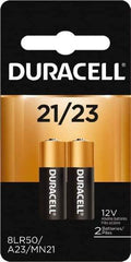 Duracell - Size 21/23, Alkaline, 2 Pack, Standard Battery - 12 Volts, Button Tab Terminal, 3LR50, ANSI 1811A Regulated - All Tool & Supply