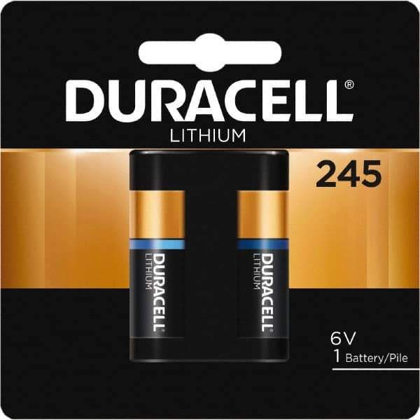 Duracell - Size 245, Lithium, 1 Pack, Button & Coin Cell Battery - 6 Volts, Flat Terminal, 2CR5, ANSI 5032LC Regulated - All Tool & Supply