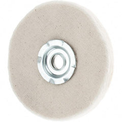 Value Collection - 4" Diam x 1/4" Thick Unmounted Buffing Wheel - 20 Ply, Polishing, 1" Arbor Hole, Soft Density - All Tool & Supply