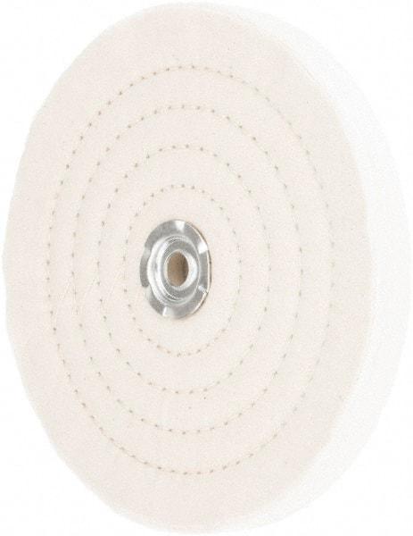 Value Collection - 8" Diam x 3/4" Thick Unmounted Buffing Wheel - 60 Ply, Polishing, 1" Arbor Hole, Medium Density - All Tool & Supply