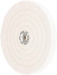 Value Collection - 8" Diam x 3/4" Thick Unmounted Buffing Wheel - 60 Ply, Polishing, 1" Arbor Hole, Medium Density - All Tool & Supply