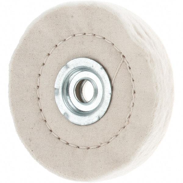 Value Collection - 4" Diam x 1/2" Thick Unmounted Buffing Wheel - 50 Ply, Polishing, 1" Arbor Hole, Medium Density - All Tool & Supply