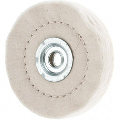 Value Collection - 4" Diam x 1/2" Thick Unmounted Buffing Wheel - 50 Ply, Polishing, 1" Arbor Hole, Medium Density - All Tool & Supply