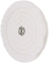 Value Collection - 10" Diam x 1/2" Thick Unmounted Buffing Wheel - 50 Ply, Polishing, 1" Arbor Hole, Soft Density - All Tool & Supply