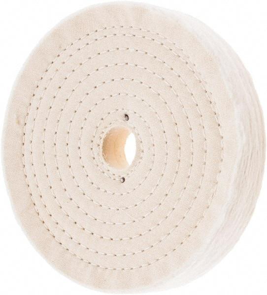 Value Collection - 7" Diam x 1" Thick Unmounted Buffing Wheel - 80 Ply, Polishing, 1" Arbor Hole, Hard Density - All Tool & Supply