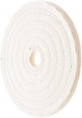 Value Collection - 7" Diam x 1/2" Thick Unmounted Buffing Wheel - 50 Ply, Polishing, 1" Arbor Hole, Hard Density - All Tool & Supply