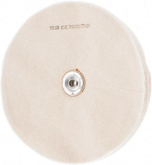 Value Collection - 10" Diam x 1/2" Thick Unmounted Buffing Wheel - 50 Ply, Polishing, 1" Arbor Hole, Soft Density - All Tool & Supply