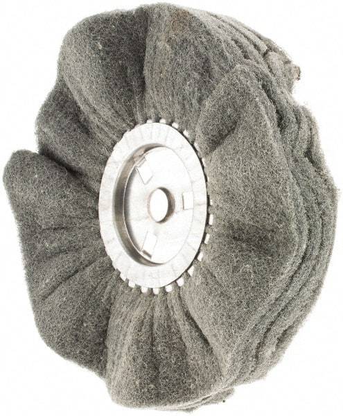 Value Collection - 10" Diam x 4" Thick, Soft Mounted Polishing Wheel - 2 Ply, Fine Grade, 3/4" Shank Diam - All Tool & Supply