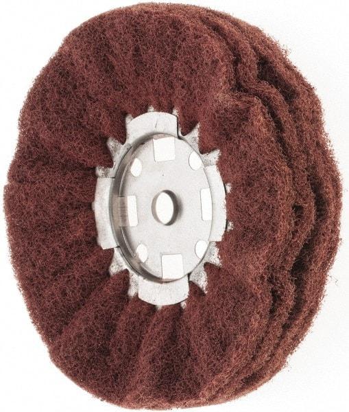 Value Collection - 8" Diam x 4" Thick, Hard Mounted Polishing Wheel - 2 Ply, Coarse Grade, 5/8" Shank Diam - All Tool & Supply