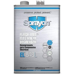 Sprayon - 1 Gallon Can Electrical Grade Cleaner/Degreaser - 37,000 Volt Dielectric Strength, Nonflammable, Food Grade, Plastic Safe - All Tool & Supply