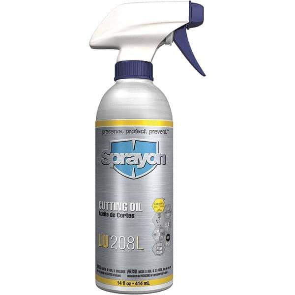 Sprayon - Sprayon, 14 oz Bottle Cutting Fluid - Straight Oil, For Drilling, Cutting, Threading, Sawing, Reaming, Broaching, Grinding - All Tool & Supply