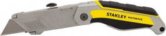 Stanley - Fixed Folding Utility Knife - 2-3/8" Blade, Bi-Material Handle Handle, 1 Blade Included - All Tool & Supply