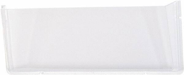 Deflect-o - 17-1/2" Wide x 6-1/2" High x 3" Deep Plastic Wall File - 1 Compartment, Clear - All Tool & Supply