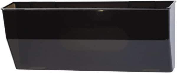 Deflect-o - 15" Wide x 6-3/8" High x 3" Deep Plastic Wall File - 1 Compartment, Smoke - All Tool & Supply