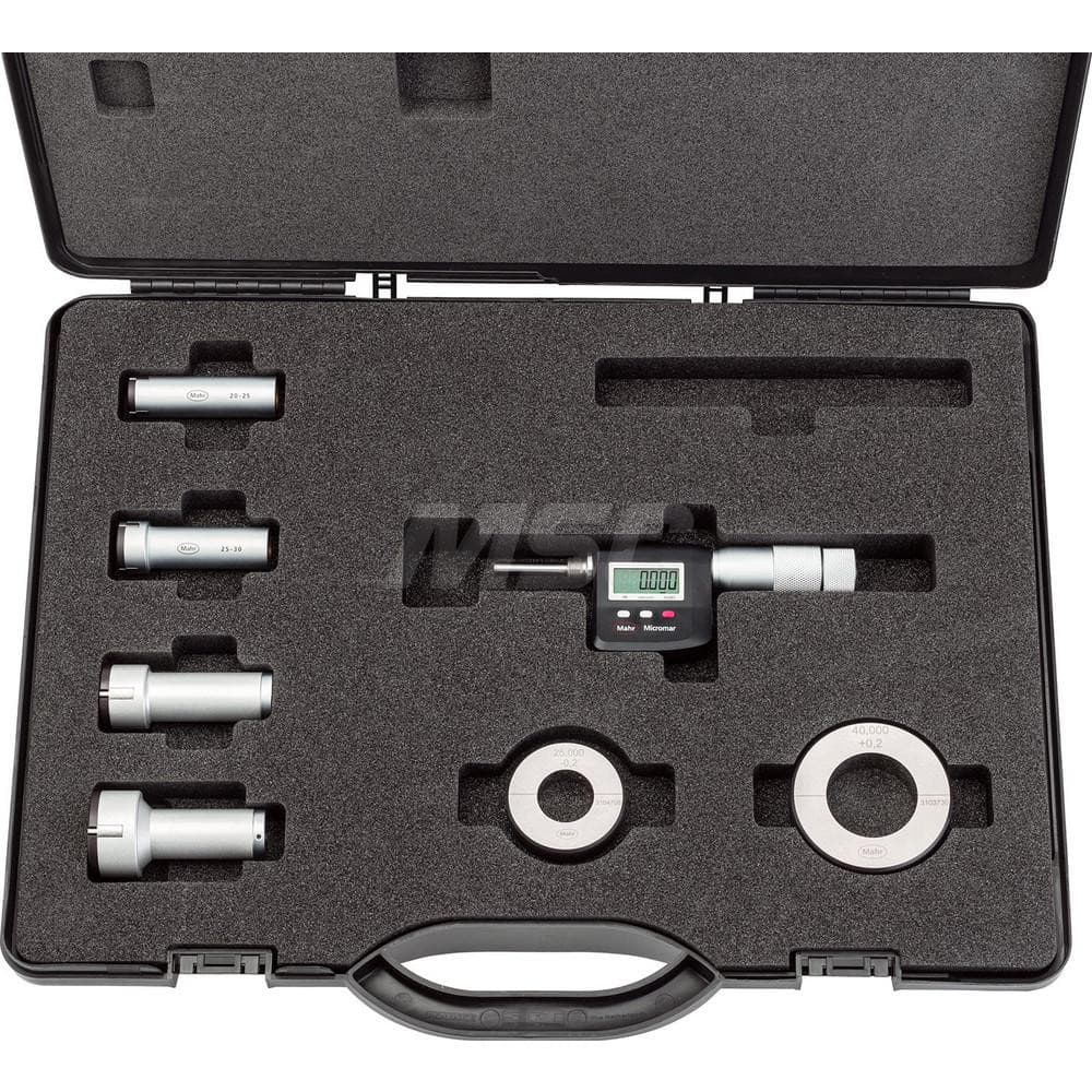 Mahr - Mechanical Inside Micrometer Sets; Minimum Measurement (Inch): 0.7750 ; Minimum Measurement (mm): 20 ; Minimum Measurement (Decimal Inch): 0.7750 ; Maximum Measurement (Inch): 2 ; Maximum Measurement (Decimal Inch): 2 ; Maximum Measurement (mm): 50 - Exact Industrial Supply