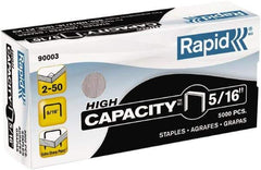 Rapid - 5/16" Leg Length, Galvanized Steel Staplers-Full Strip Desktop Staples - 50 Sheet Capacity, For Use with Rapid S50 High-Capacity SuperFlatClinch Half Strip Desktop Stapler, K1 Pliers, K2 & R90E - All Tool & Supply