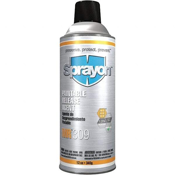 Sprayon - 12 Ounce Aerosol Can, Clear, General Purpose Mold Release - Silicone Composition - All Tool & Supply