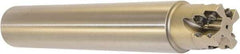 Millstar - 1-1/2" Cut Diam, 1.58" Max Depth, 1-1/2" Shank Diam, Cylindrical Shank Indexable High-Feed End Mill - Screw Holding Method, HFCI-1204 Insert, HFSS Toolholder, Through Coolant - All Tool & Supply