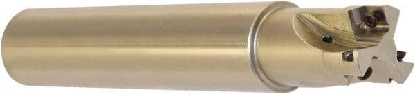 Millstar - 1" Cut Diam, 1.58" Max Depth, 1" Shank Diam, Cylindrical Shank Indexable High-Feed End Mill - Screw Holding Method, HFCI-09T3 Insert, HFSS Toolholder, Through Coolant - All Tool & Supply