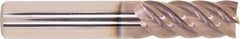 Millstar - 1/2", 5 Flute, Single End, Solid Carbide, 0.03" Corner Radius End Mill - 3" OAL, Right Hand Flute, 1-1/4" LOC, Right Hand Cut - All Tool & Supply