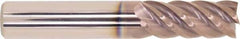 Millstar - 1/2", 5 Flute, Single End, Solid Carbide, 0.015" Corner Radius End Mill - 3" OAL, Right Hand Flute, 1-1/4" LOC, Right Hand Cut - All Tool & Supply