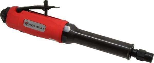 Universal Tool - 1/4" Collet, Straight Handle, Extended Length Air Die Grinder - 22,000 RPM, Rear Exhaust, 22 CFM, 0.9 hp, 90 psi, 1/4 NPT - All Tool & Supply