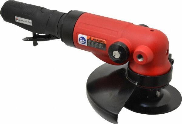 Universal Tool - 7" Wheel Diam, 7,500 RPM, Pneumatic Angle & Disc Grinder - 5/8-11 Spindle, 28 CFM, Side Exhaust - All Tool & Supply