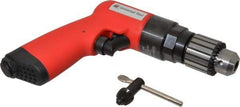 Universal Tool - 3/8" Reversible Keyed Chuck - Pistol Grip Handle, 1,800 RPM, 4.6 CFM, 0.8 hp, 90 psi - All Tool & Supply