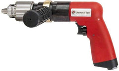 Universal Tool - 1/2" Reversible Keyed Chuck - Pistol Grip Handle, 400 RPM, 4.6 CFM, 0.8 hp, 90 psi - All Tool & Supply