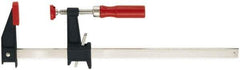 Bessey - 12" Capacity, 5" Throat Depth Cast Iron Bar Clamp - 1,200 Lb Clamping Pressure, 16" OAL - All Tool & Supply