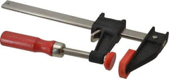 Bessey - 6" Capacity, 2-1/2" Throat Depth Cast Iron Bar Clamp - 600 Lb Clamping Pressure, 10" OAL - All Tool & Supply