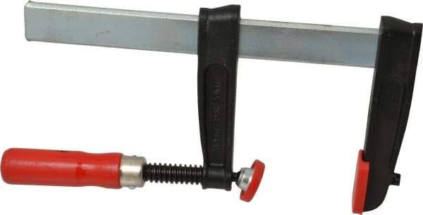 Bessey - 8" Capacity, 4" Throat Depth Steel Bar Clamp - 800 Lb Clamping Pressure, 12" OAL - All Tool & Supply