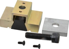 Mitee-Bite - 3,500 Lb Holding Force Single T-Slot Machinable Wedge Clamp - 3" Wide x 1.215" Deep x 1-1/2" High Base, 28.3 Lb/Ft Torque, 1/2-13 Screw Thread - All Tool & Supply