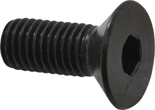 Holo-Krome - M12x1.75 Metric Coarse Hex Socket Drive, 90° Flat Screw - Grade 12.9 Alloy Steel, Black Oxide Finish, Fully Threaded, 30mm OAL - All Tool & Supply