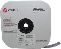 VELCRO Brand - 1" Wide x 10 Yd Long Adhesive Backed Loop Roll - Continuous Roll, Black - All Tool & Supply