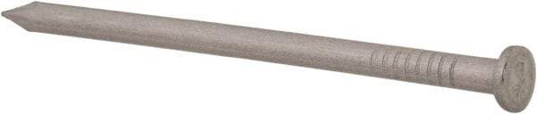 Made in USA - 8D, 10 Gauge, 2-1/2" OAL Common Nails - Smooth Shank, T304 Stainless Steel - All Tool & Supply