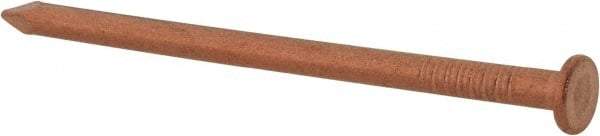 Made in USA - 8D, 10 Gauge, 2-1/2" OAL Common Nails - Smooth Shank, Copper - All Tool & Supply