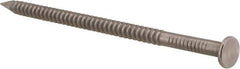 Made in USA - 16D, 8 Gauge, 3-1/2" OAL Common Nails - Ring Shank, 316 Stainless Steel - All Tool & Supply