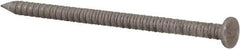 Made in USA - 8D, 10 Gauge, 2-1/2" OAL Common Nails - Ring Shank, 18-8 Stainless Steel - All Tool & Supply