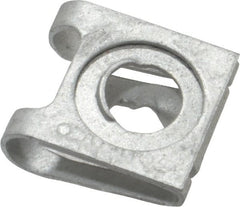 Made in USA - 0.02 to 0.1969" Frame Thickness, Steel, Clip On, Quarter Turn Stud Receptacle - Zinc Plated, Medium #82 Stud Series - All Tool & Supply