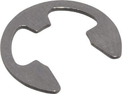 Rotor Clip - 1/4" Groove Diam, 5/16" Shaft Diam, Stainless Steel, E Style External Retaining Rings - 0.029" Groove Width, 0.031" Groove Depth, 0.025" Ring Thickness, Grade 15-7 Grade 632 - All Tool & Supply