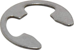 Rotor Clip - 0.343" Groove Diam, 7/16" Shaft Diam, Stainless Steel, E Style External Retaining Rings - 0.039" Groove Width, 0.047" Groove Depth, 0.035" Ring Thickness, Grade 15-7 Grade 632 - All Tool & Supply