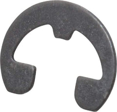 Rotor Clip - 0.21" Groove Diam, 1/4" Shaft Diam, Phosphate Steel, Reinforced E Style External Retaining Rings - 0.029" Groove Width, 0.02" Groove Depth, 0.025" Ring Thickness, Grade 1060-1090 - All Tool & Supply