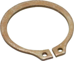 Rotor Clip - 0.762" Groove Diam, 13/16" Shaft Diam, Zinc Yellow Dichromate Steel, Snap External Retaining Rings - 0.046" Groove Width, 0.025" Groove Depth, 0.042" Ring Thickness, Grade 1060-1090 - All Tool & Supply