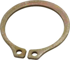 Rotor Clip - 1" Groove Diam, 1-1/16" Shaft Diam, Zinc Yellow Dichromate Steel, Snap External Retaining Rings - 0.056" Groove Width, 0.032" Groove Depth, 0.05" Ring Thickness, Grade 1060-1090 - All Tool & Supply