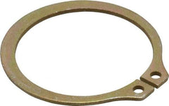 Rotor Clip - 1-13/32" Groove Diam, 1-1/2" Shaft Diam, Zinc Yellow Dichromate Steel, Snap External Retaining Rings - 0.056" Groove Width, 0.047" Groove Depth, 0.05" Ring Thickness, Grade 1060-1090 - All Tool & Supply