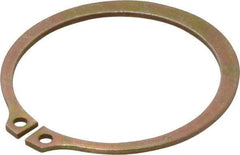 Rotor Clip - 2.12" Groove Diam, 2-1/4" Shaft Diam, Zinc Yellow Dichromate Steel, Snap External Retaining Rings - 0.086" Groove Width, 0.065" Groove Depth, 0.078" Ring Thickness, Grade 1060-1090 - All Tool & Supply